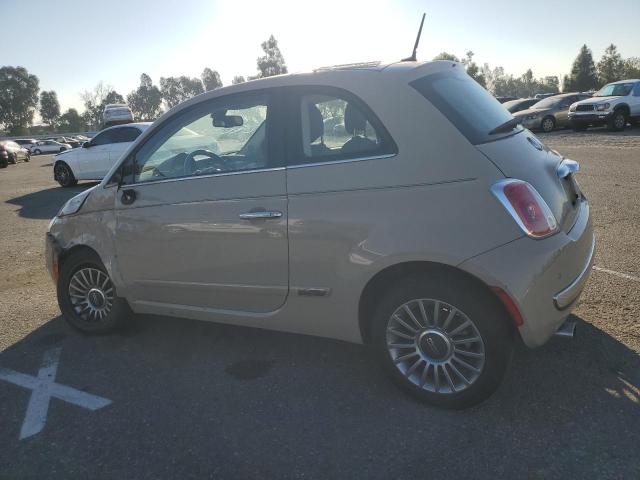 3C3CFFCR9CT385496 - 2012 FIAT 500 LOUNGE TAN photo 2