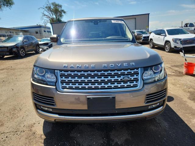 SALGS2FV8HA334606 - 2017 LAND ROVER RANGE ROVE HSE TAN photo 5