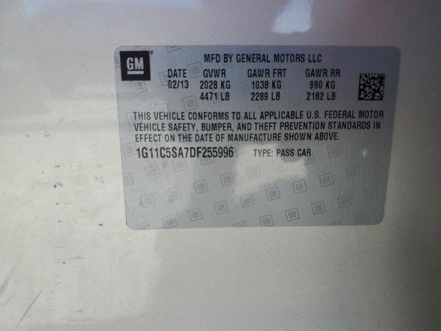 1G11C5SA7DF255996 - 2013 CHEVROLET MALIBU 1LT 银色 照片 13