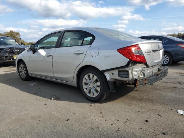 19XFB2F58CE312999 - 2012 HONDA CIVIC LX SILVER photo 2