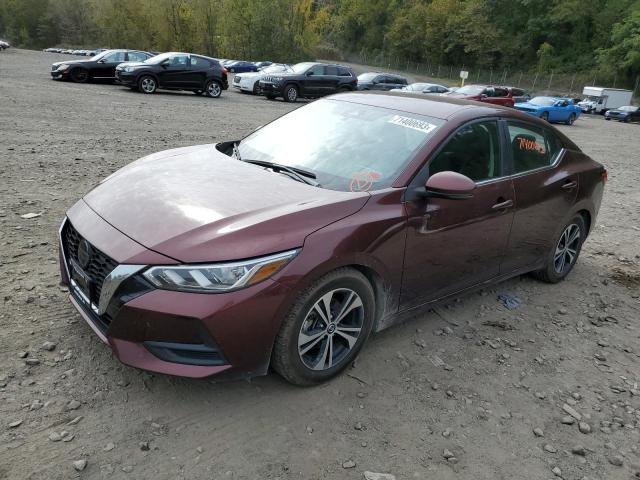 3N1AB8CV8LY259014 - 2020 NISSAN SENTRA SV MAROON photo 1