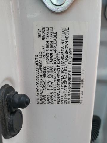 7FART6H8XME029111 - 2021 HONDA CR-V EXL WHITE photo 14