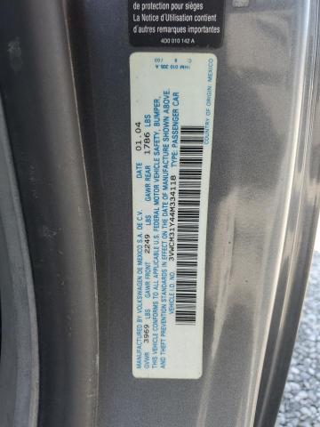 3VWCM31Y44M334118 - 2004 VOLKSWAGEN NEW BEETLE GLS GRAY photo 12