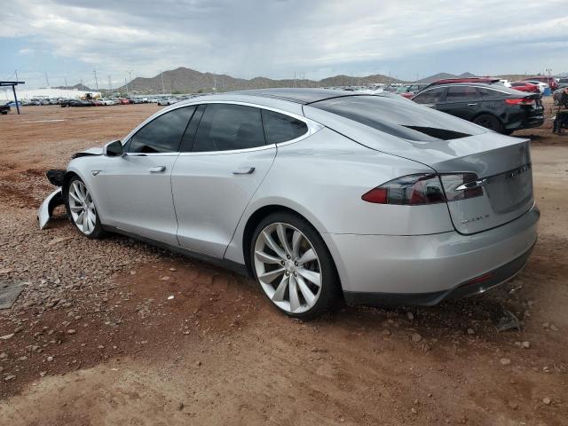 5YJSA1DN8CFS00339 - 2012 TESLA MODEL S SILVER photo 2