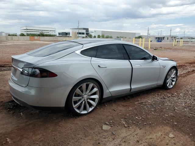 5YJSA1DN8CFS00339 - 2012 TESLA MODEL S SILVER photo 3