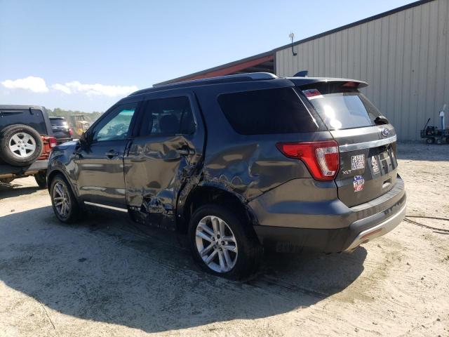1FM5K7D84HGA92320 - 2017 FORD EXPLORER XLT فحمي صورة 2
