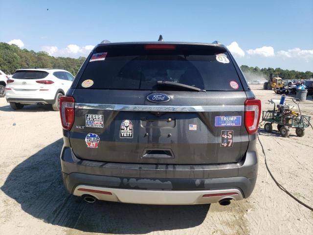 1FM5K7D84HGA92320 - 2017 FORD EXPLORER XLT فحمي صورة 6