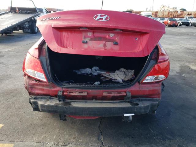 KMHCT4AE4FU835148 - 2015 HYUNDAI ACCENT GLS RED photo 6