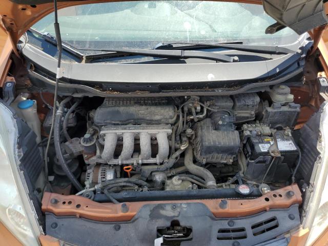 JHMGE88459S074858 - 2009 HONDA FIT SPORT ORANGE photo 11
