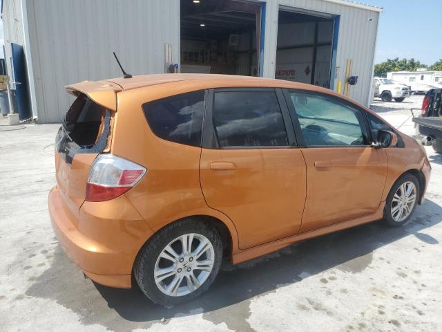 JHMGE88459S074858 - 2009 HONDA FIT SPORT ORANGE photo 3
