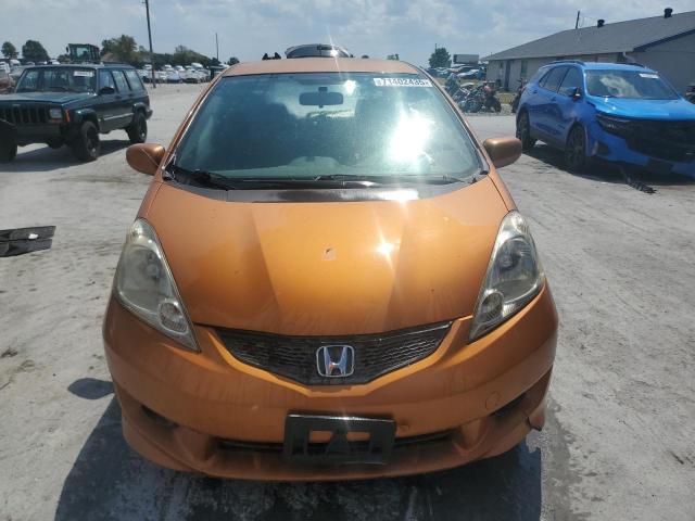 JHMGE88459S074858 - 2009 HONDA FIT SPORT ORANGE photo 5