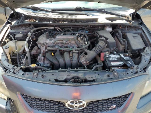 2T1BU4EE4AC527278 - 2010 TOYOTA COROLLA BASE GRAY photo 11