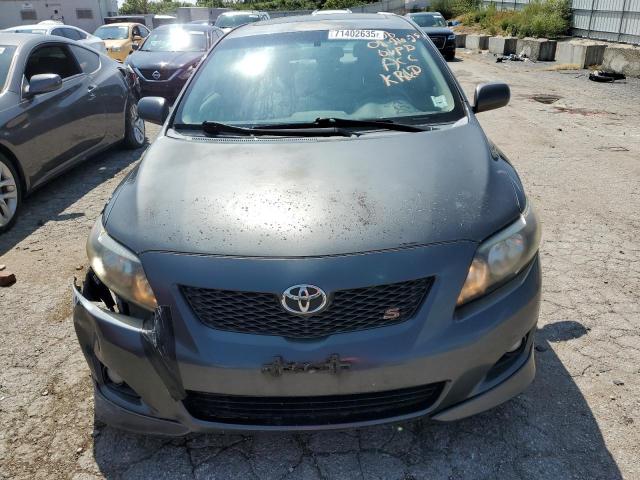 2T1BU4EE4AC527278 - 2010 TOYOTA COROLLA BASE GRAY photo 5