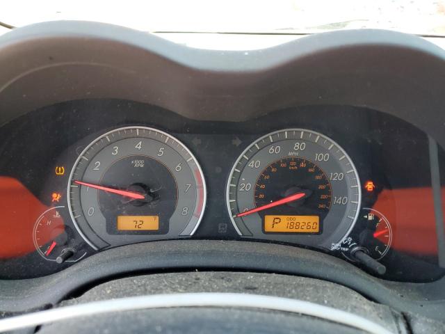 2T1BU4EE4AC527278 - 2010 TOYOTA COROLLA BASE GRAY photo 9