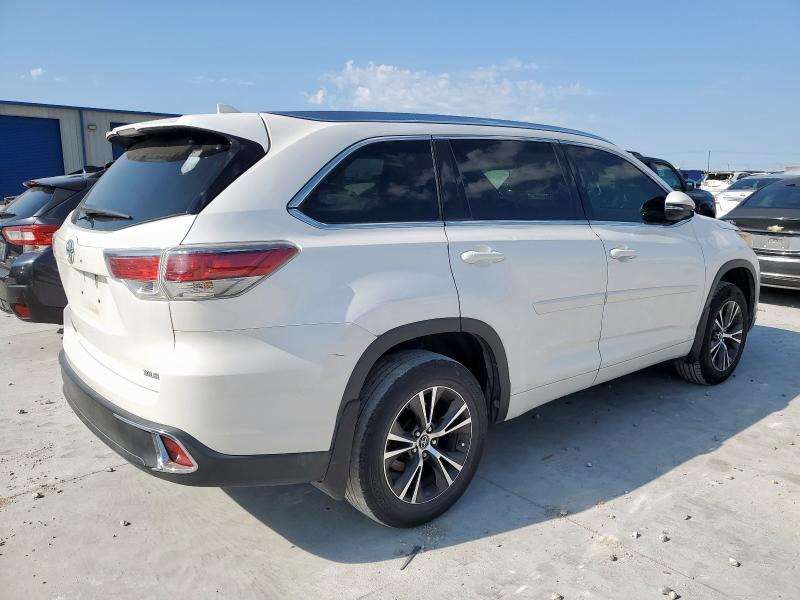 5TDKKRFH7GS162509 - 2016 TOYOTA HIGHLANDER XLE Biały zdjęcie 3