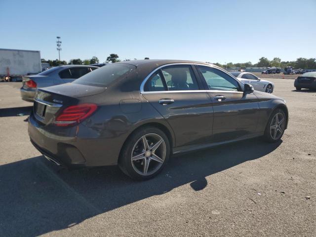 55SWF4KB6FU040851 - 2015 MERCEDES-BENZ C 300 4MATIC BROWN photo 3