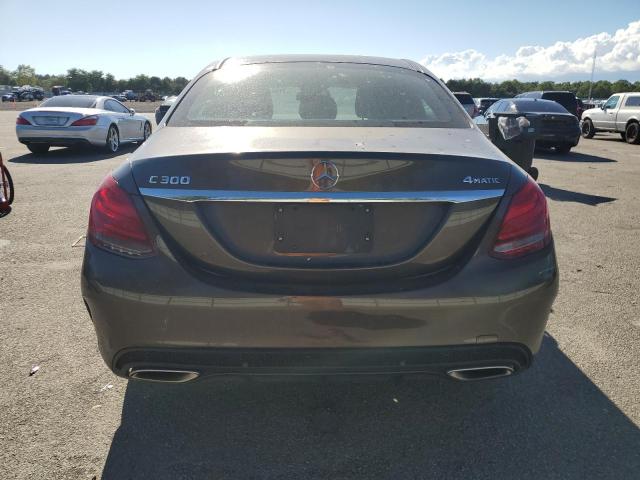 55SWF4KB6FU040851 - 2015 MERCEDES-BENZ C 300 4MATIC BROWN photo 6