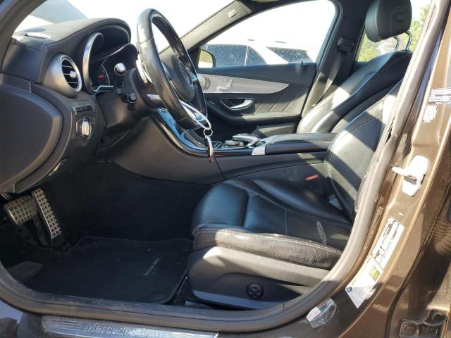 55SWF4KB6FU040851 - 2015 MERCEDES-BENZ C 300 4MATIC BROWN photo 7