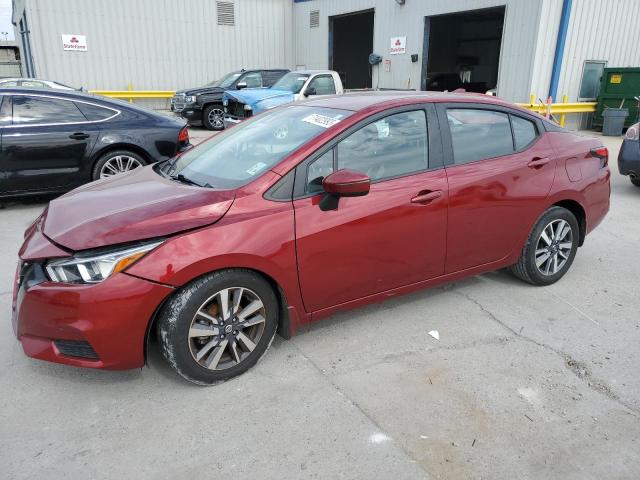 3N1CN8EV9LL835347 - 2020 NISSAN VERSA SV BURGUNDY photo 1