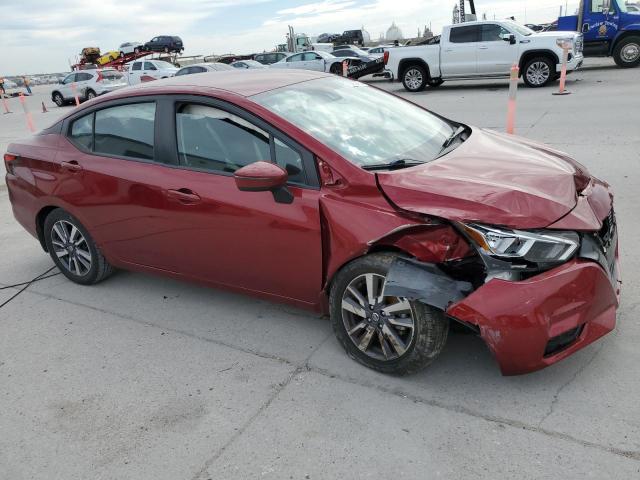 3N1CN8EV9LL835347 - 2020 NISSAN VERSA SV BURGUNDY photo 4