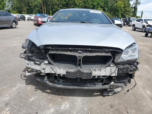 WBA6B2C58FGB99581 - 2015 BMW 650 I GRAN COUPE SILVER photo 5