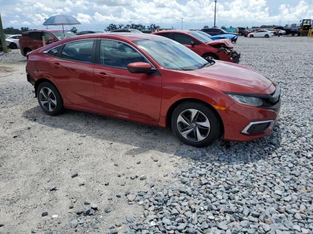 19XFC2F61KE003735 - 2019 HONDA CIVIC LX RED photo 4