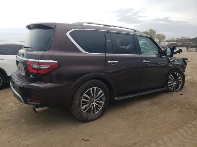 JN8AY2BD1N9677414 - 2022 NISSAN ARMADA SL BROWN photo 3