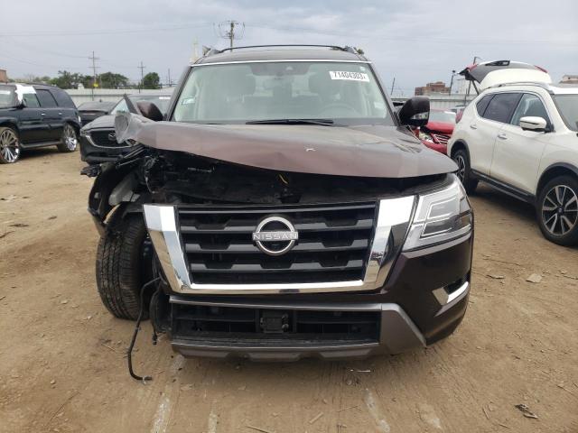 JN8AY2BD1N9677414 - 2022 NISSAN ARMADA SL BROWN photo 5