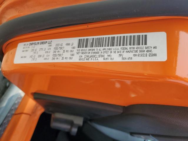 1C4AJWAGXCL187041 - 2012 JEEP WRANGLER SPORT 橙色 照片 13