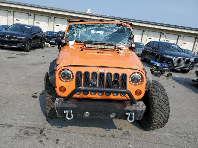 1C4AJWAGXCL187041 - 2012 JEEP WRANGLER SPORT 橙色 照片 5