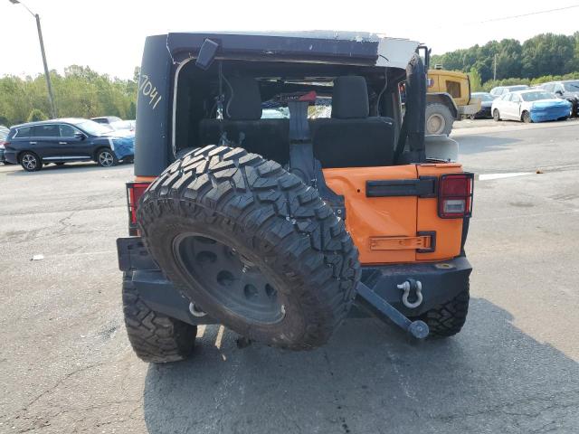 1C4AJWAGXCL187041 - 2012 JEEP WRANGLER SPORT 橙色 照片 6