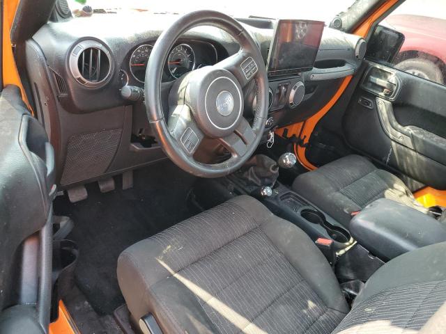 1C4AJWAGXCL187041 - 2012 JEEP WRANGLER SPORT 橙色 照片 8