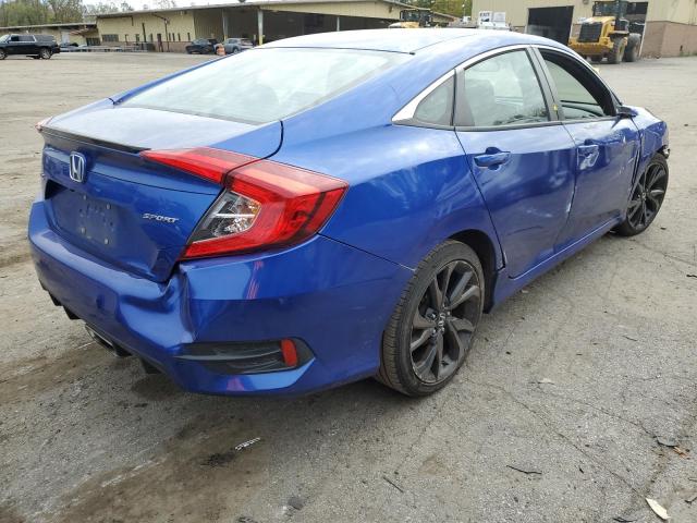 2HGFC2F8XKH602916 - 2019 HONDA CIVIC SPORT 蓝色 照片 3