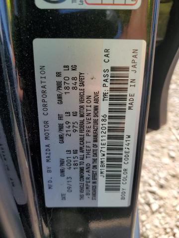 JM1BM1W71E1120186 - 2014 MAZDA 3 GRAND TOURING 黑色 照片 12