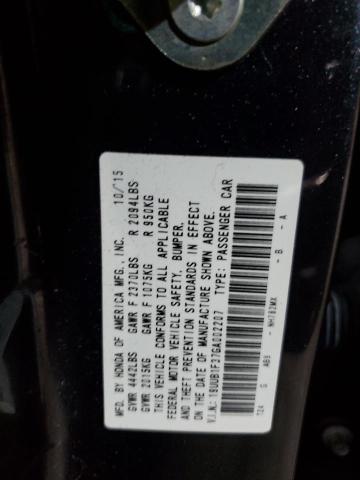 19UUB1F37GA002207 - 2016 ACURA TLX გრაფიტი ფოტო 12