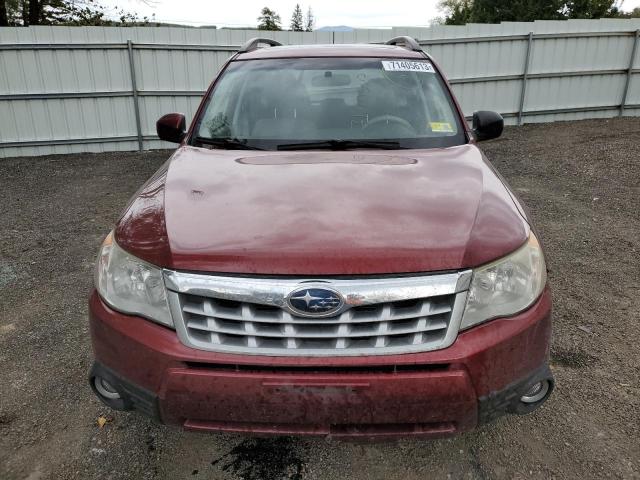 JF2SHAEC1DH415153 - 2013 SUBARU FORESTER LIMITED RED photo 5