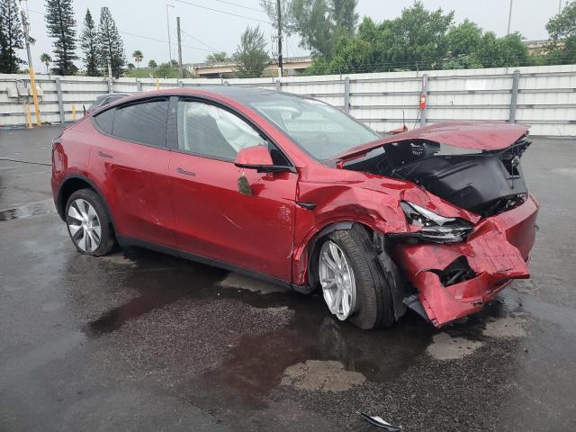 7SAYGDEE2RA256441 - 2024 TESLA MODEL Y Czerwony zdjęcie 4