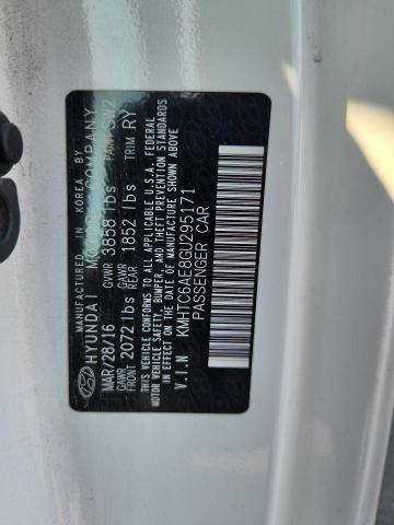 KMHTC6AE8GU295171 - 2016 HYUNDAI VELOSTER TURBO Ağ foto 12