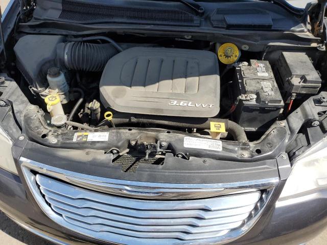 2C4RC1BGXFR708690 - 2015 CHRYSLER TOWN & COU TOURING GRAY photo 12