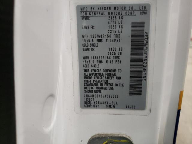 3N63M0ZN6JK696032 - 2018 CHEVROLET CITY EXPRE LT 白色 照片 13