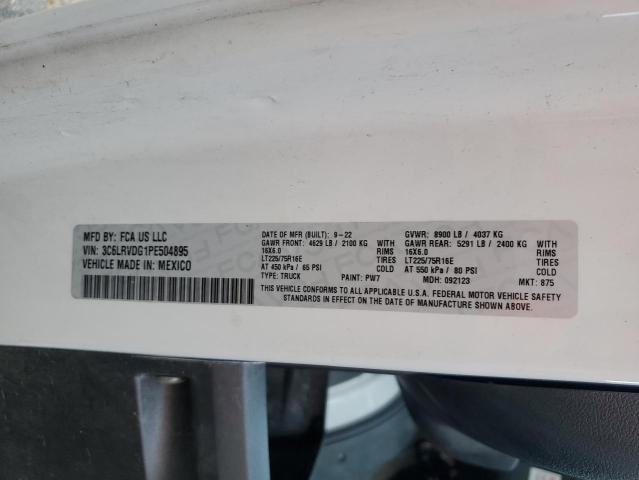 3C6LRVDG1PE504895 - 2023 RAM PROMASTER 2500 HIGH أبيض صورة 13
