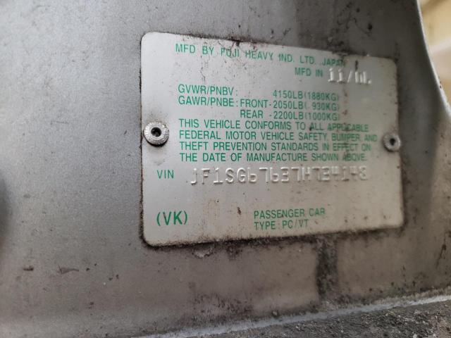 JF1SG67637H734148 - 2007 SUBARU FORESTER 2.5X LL BEAN SILVER photo 12