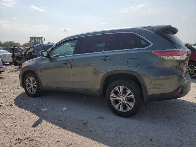 5TDJKRFH1FS197945 - 2015 TOYOTA HIGHLANDER XLE მწვანე ფოტო 2
