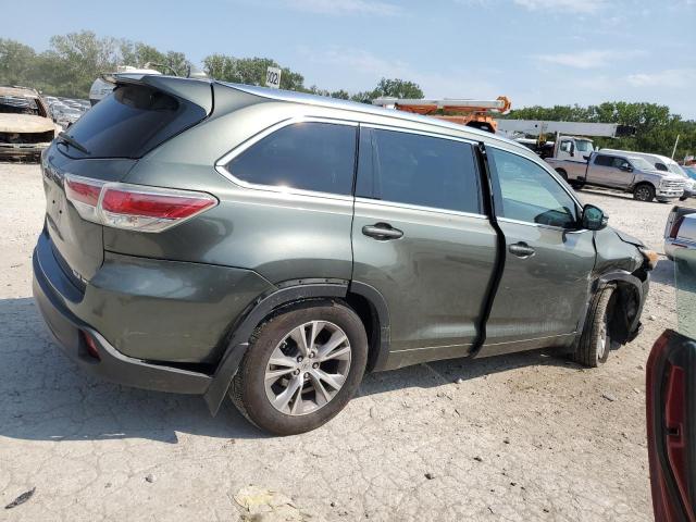 5TDJKRFH1FS197945 - 2015 TOYOTA HIGHLANDER XLE მწვანე ფოტო 3