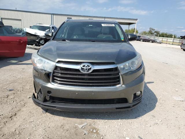 5TDJKRFH1FS197945 - 2015 TOYOTA HIGHLANDER XLE მწვანე ფოტო 5