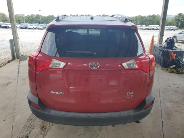 2T3WFREV3DW066285 - 2013 TOYOTA RAV4 XLE RED photo 6