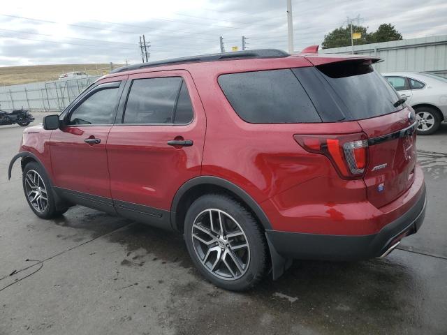 1FM5K8GT1HGD54638 - 2017 FORD EXPLORER SPORT RED photo 2