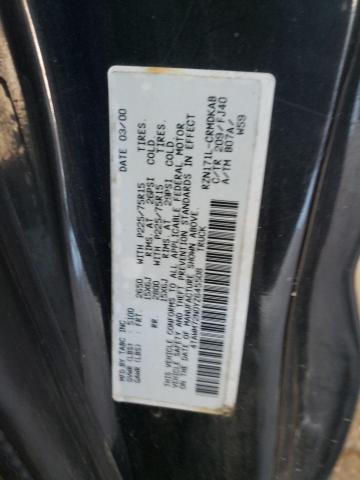 4TAWM72N0YZ645508 - 2000 TOYOTA TACOMA XTRACAB BLACK photo 12