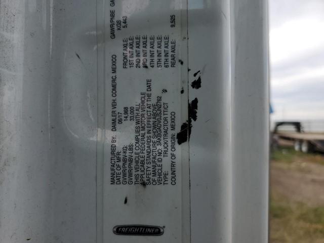 3AKBGADV0JSJN2762 - 2018 FREIGHTLINER CASCADIA 1 Белый фото 10