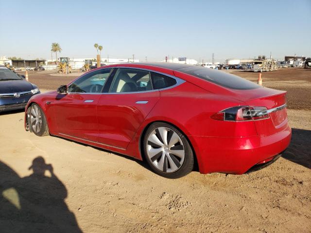 5YJSA1E23LF381905 - 2020 TESLA MODEL S Կարմիր լուսանկար 2